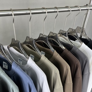 Camiseta de Hombre de Moda al por Mayor de Alta Calidad, Color Menta, 100% Algodón, Talla Grande, Logotipo Personalizado, Tecnología 5-1, Secado Rápido, Transpirable, Manga Corta - Product Image 2