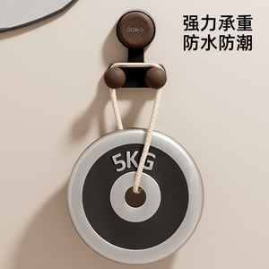 Ggw Suction Cup <b>Hook</b> <b>Wall</b> Mounted Self Adhesive Coat Rack For Bathroom Entryway Door With Strong Load Bearing Capacity - Product Image 4