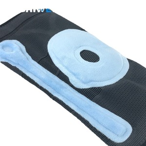 Genouillère Shiwei en silicone noir, support pour le sport et la remise en forme, taille unisexe S M L XL - Product Image 1