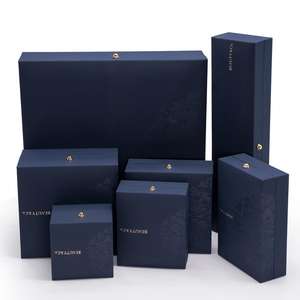 Collier personnalisé couleur café, boucles d'oreilles, bague, emballage de bijoux, boîte cadeau avec Logo, emballage de bijoux, toucher agréable, papier en similicuir - Product Image 5