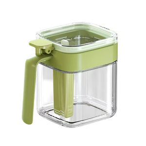 Juego de Recipientes Cuadrados de Vidrio para Condimentos de Camping, con Tapa Desmontable, Portátiles y Ecológicos, para Cocina - Product Image 2