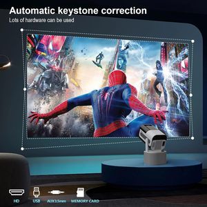 TSD-320 manuel odak 720P Android WiFi6/BT5.2 projektör 200 ANSI 10W Stereo yatak odası eğlence için - Product Image 4