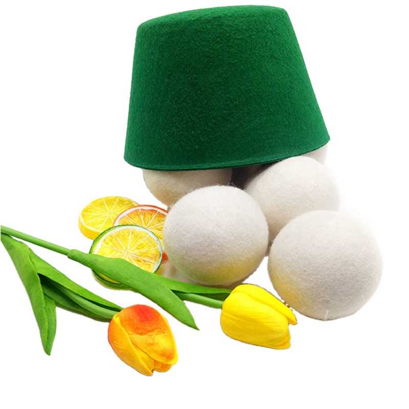Eco Wool Laundry Ball New Zealand Wool Felt Organic Wool Dry Balls For Laundry