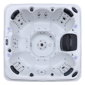 Spa extérieur moderne 7 places avec contrôle Balboa, cadre en acrylique Redetube pour bain à remous - Product Image 1