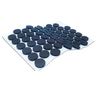 Deon02 — bandes adhésives antidérapantes pour les pieds, accessoires ronds, souples, en caoutchouc et silicone, pare-choc carré, tampon pour les pieds, 3m