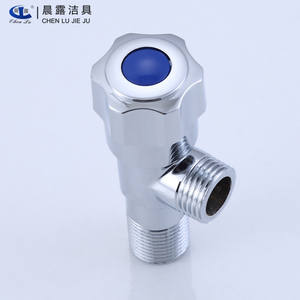 วาล์วควบคุมน้ำแบบมุมฉาก ชุบโครเมียม เกลียวตัวผู้ 4 จุด สำหรับเครื่องทำน้ำอุ่นในห้องน้ำ - Product Image 5