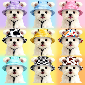 Sombrero de Sol Ajustable para Mascotas, Protección UV, para Perros y Gatos, con Orificios para las Orejas, de Poliéster, para Caminar al Aire Libre - Product Image 1