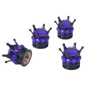 Diamond Crown Valve <b>Caps</b> For Tubeless Tire American Standard Copper Material Decorative Car Accessories - Product Image 4