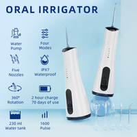 Meilleures ventes : Irrigateur dentaire électrique sans fil 300 ml, hydropulseur portable 4 niveaux de pression pour dents, appareils dentaires, maison et hôtel