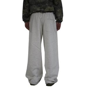 Pantalon de jogging unisexe décontracté et confortable à coupe large, 100 % coton, double épaisseur aux genoux, avec logo personnalisé, service OEM, vente en gros - Product Image 3