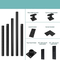 Takara — balustrade de câble en acier inoxydable, balustrade de fil noir, support de Surface latéral, de pont, escalier