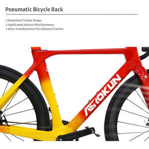 Venta Directa de Fábrica Bicicleta de Carretera de Fibra de Carbono Completa T700 Ciclo de Carreras para Hombre Bicicleta de Competición con Cuadro de Fibra de Carbono - Product Image 3