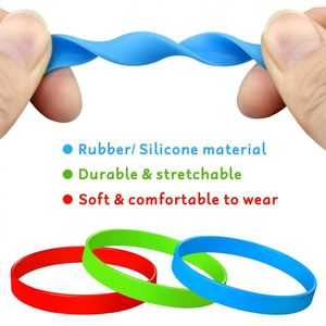Bracelets en silicone phosphorescents sans logo personnalisé - Bracelets promotionnels en gros pour équipes sportives - Product Image 4