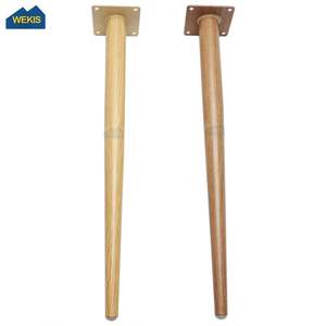 Pieds de table en bois dalle en forme de chevet moderne chêne personnalisé conique solide rond côté meuble TV salle à manger café meubles pieds de canapé en bois - Product Image 2