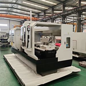 เครื่องทำเกลียวท่อ2แกนสำหรับงานหนักเครื่องกลึงโลหะ CNC QK1319เครื่องกลึงแนวนอนอัตโนมัติ Fanuc Siemens ระบบควบคุม GSK มอเตอร์หลัก - Product Image 4