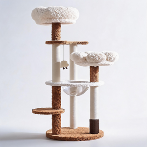 Arbre à chat professionnel OEM/ODM de grande taille, conception robuste et stable avec <span class=keywords><strong>peluche</strong></span> chaude pour l'hiver, service personnalisé disponible - Product Image 1