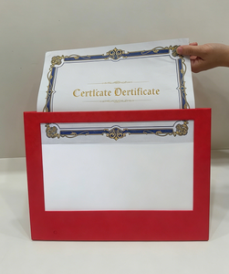 PU Leather Led lighting Graduation Diploma Cover Custom Logo Rechargeable <b>A4</b> Certificate folder - Product Image 6