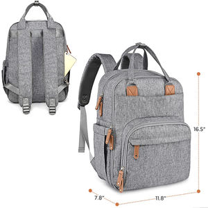 Mochila Deportiva Casual Personalizable con Cambiador de Pañales, Bolsa de Pañales para Viajes de Mamá y Comodidad del Bebé - Product Image 4