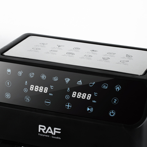 Freidora de Aire Multifuncional RAF de 1000w+1000w con 2 Cestas, Control de Temperatura de 80-200 Grados, Circulación de 360 Grados, RAF 8l - Product Image 6
