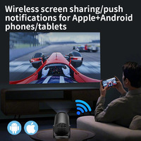 Mini projecteur portable M5PRO Home Theater CRT 1080P, compatible avec les téléphones mobiles sans fil et filaires
