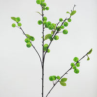 Künstlicher Mini-Apfelzweig für Heimdekoration, Abschlussfeier-Dekoration und Blumenarrangements, Fotografie-Requisiten, Küchen-Dekoration