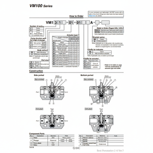 Válvula de control mecánico neumática SMC modelo - Product Image 1