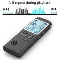 Enregistreur vocal USB Professionnel 96 Heures Dictaphone Numérique Enregistreur Vocal Avec VAR/VOR Microphone Intégré 8GB 16GB 32GB