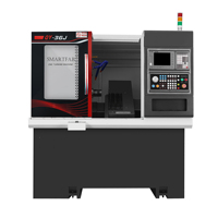 Mini Torno CNC Canton Fair con Bancada Inclinada, Corrección Automática de Errores, Bancada Inclinada Horizontal Ligera para Trabajos Ligeros