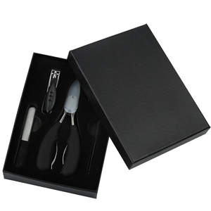 WELLFLYER Juego de alicates <span class=keywords><strong>para</strong></span> cutículas de uñas encarnadas de acero inoxidable profesional <span class=keywords><strong>para</strong></span> adultos, <span class=keywords><strong>lima</strong></span> de uñas, limpieza, Clipper negro - Product Image 2