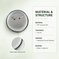 Nuevo Producto 2026: Pines de Personajes de Anime Japonés, Insignias 3D Lenticulares con Efecto de Movimiento y Reversible, Botones de Pimperón de Hojalata