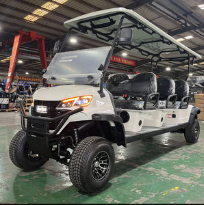 รถกอล์ฟไฟฟ้าแบบใหม่จากผู้ผลิต OEM ตัวถังเตี้ย 6 ที่นั่ง แบตเตอรี่ลิเธียม 24V 5KW รับน้ำหนักได้ 300 กก. 54 หลุม - Product Image 2