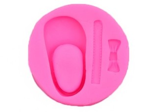 Lindos zapatos de bebé moldes de silicona para <span class=keywords><strong>Fondant</strong></span> herramientas de decoración de pasteles <span class=keywords><strong>molde</strong></span> para hornear - Product Image 3