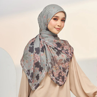 Haute qualité femmes musulman châle Wrap plaine Hijabs extensible Premium écharpe coton Jersey Hijab voiles ethniques écharpes et châles