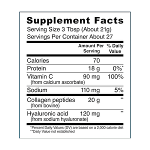 Colágeno en Polvo con Ácido Hialurónico Avanzado y Vitamina <span class=keywords><strong>C</strong></span>, 20oz, Sin Sabor, Proteína de Colágeno, 27 Porciones, Fuerza Muscular y Energía - Product Image 2