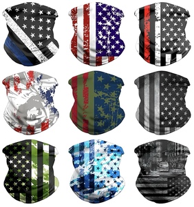 Headwear <span class=keywords><strong>Bandana</strong></span> Homens EUA Bandeira Camo Digital Rosto Cachecol Máscara Pescoço Gaiter Warmer Personalizado Paisley Imprimir Cooling Bandanas - Product Image 3
