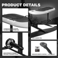 Nouveau Produit Préféré : Planche de Surf Électrique Gonflable E-foil en PVC Robuste Anti-Fuite avec Sac et Éclairage pour la Mer et les Zones Côtières