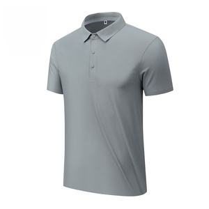 Polo unisexe en soie glacée à séchage rapide, T-shirt respirant pour couple, idéal pour l'été - Product Image 2