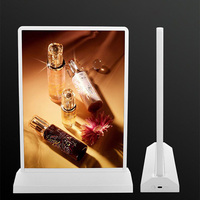 Boîte à lumière mince de bureau A4 A5 Boîte à lumière double face mobile sans fil rechargeable Panneaux d'affichage magnétiques électroluminescents