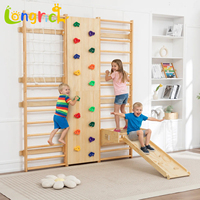 Échelle en bois massif pour gymnastique, inspirée de Pikler, ensemble de structures d'escalade Montessori pour intérieur, jouets en bois pour tout-petits, échelle suédoise