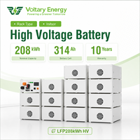 Batterie de stockage d'énergie solaire Voltary Energy LFP 64 kWh avec garantie de 10 ans, compatible avec le réseau, avec LiFePO4 et compatibilité hors réseau