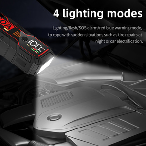 Arrancador de Emergencia Portátil de Alta Potencia 8750A 12V para Auto 2025, Banco de Energía con Carga Rápida USB, Compresor de Aire Multifunción - Product Image 6