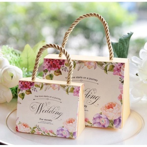 Custom Printed Logo Gift Box <strong>for</strong> <strong>Weeding</strong> Present Chocolate Packaging <strong>Boxes</strong> With Handle - Product Image 3