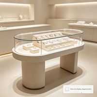 GZowin Schmuck-Vitrine LED-Beleuchtung Robust Leichtgewichtig Umweltfreundlich Recycelbar Wasserdicht Anpassbares Design Tragbar