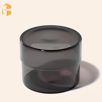 Contenants à bougies en verre borosilicate vides Fubei Living avec couvercles en verre, plusieurs couleurs et finitions, pots en vrac pour la fabrication de bougies