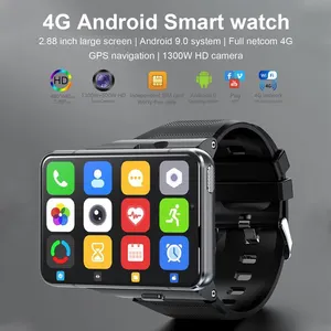 2.88 Inch Android 9.0 Smart Watch Camera 2024 Waterproof Smart Gps Watch 4G+64Gb Sim Card Mobile Smart Watch With Wifi