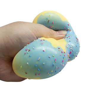 Donut Shaped Squishy Slow <b>Rebound</b> Squeeze Food Eco-Friendly TPR Prank Anti Stress Decompression Toys - Product Image 6
