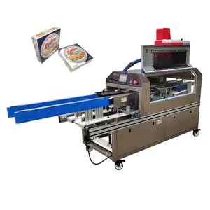 Box automatic gluing sealing left and right side paper box packaging machine for biscuit, bread, bagged coffee, tea bags