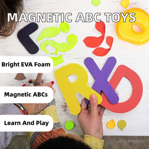 <span class=keywords><strong>Jeu</strong></span> éducatif d'alphabets et de chiffres magnétiques en mousse EVA colorée, unisexe, grande taille, pour apprendre l'écriture, pour les enfants de <span class=keywords><strong>2</strong></span> à 4 <span class=keywords><strong>ans</strong></span> - Product Image 3