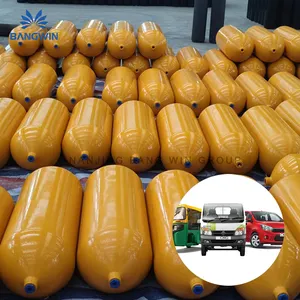 Different Sizes Cng Cylinder High Pressure For Car 90L 60 Liters 80L Empty Seamless Steel Cng Cylinder For Vehicle