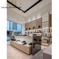 Étagères de présentation de chaussures de luxe pour centre commercial, présentoir mural en métal pour chaussures, armoire de rangement pour sacs et chaussures avec éclairage